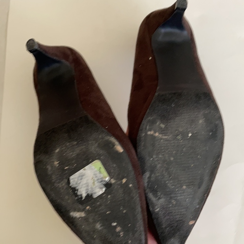 Boston design studio brown suede heel shoes 7.5 - Picture 6 of 8